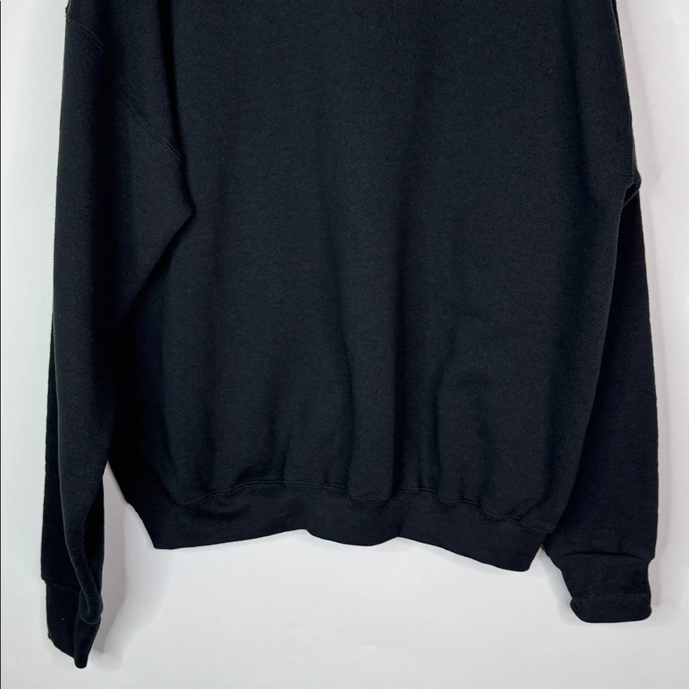 Vintage Fruit Of The Loom Jack-O-Lantern Halloween Black Crewneck Sweatshirt XL